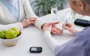 Tips to help your senior parent avoid diabetes complications.